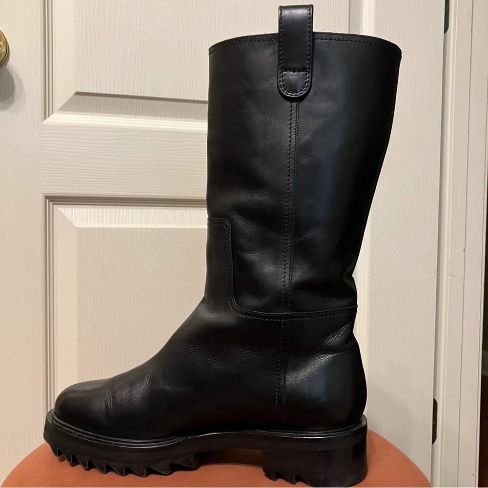 TAMARA MELLON Boots EASY RIDER Black - Sz 8.5 (EU 38.5) Made in Italy EXCELLENT! - Picture 11 of 15